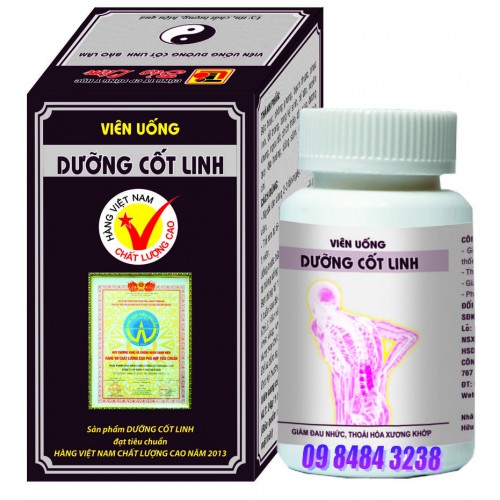 Viên uống Dưỡng Cốt Linh thông kinh hoạt lạc, chủ trị hiệu quả các bệnh về đau nhức  xương khớp,